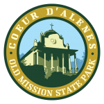 
Coeur d'Alene Old Mission State Park logo